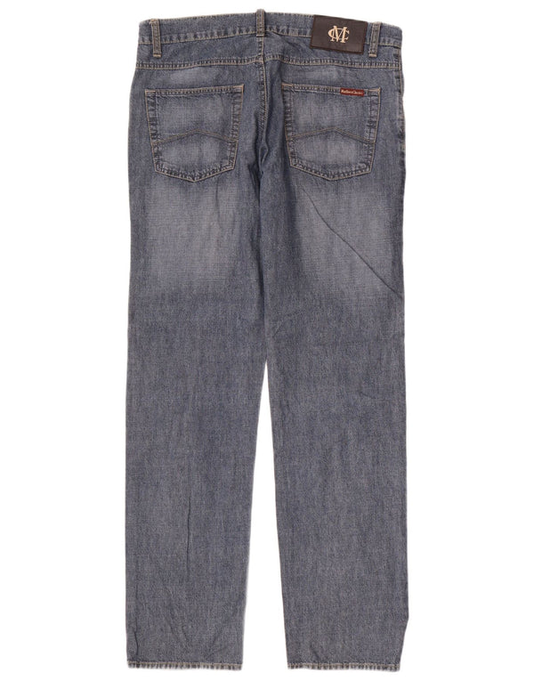 Marlboro Classics Mens Straight Jeans W33 L32 Plavi pamuk