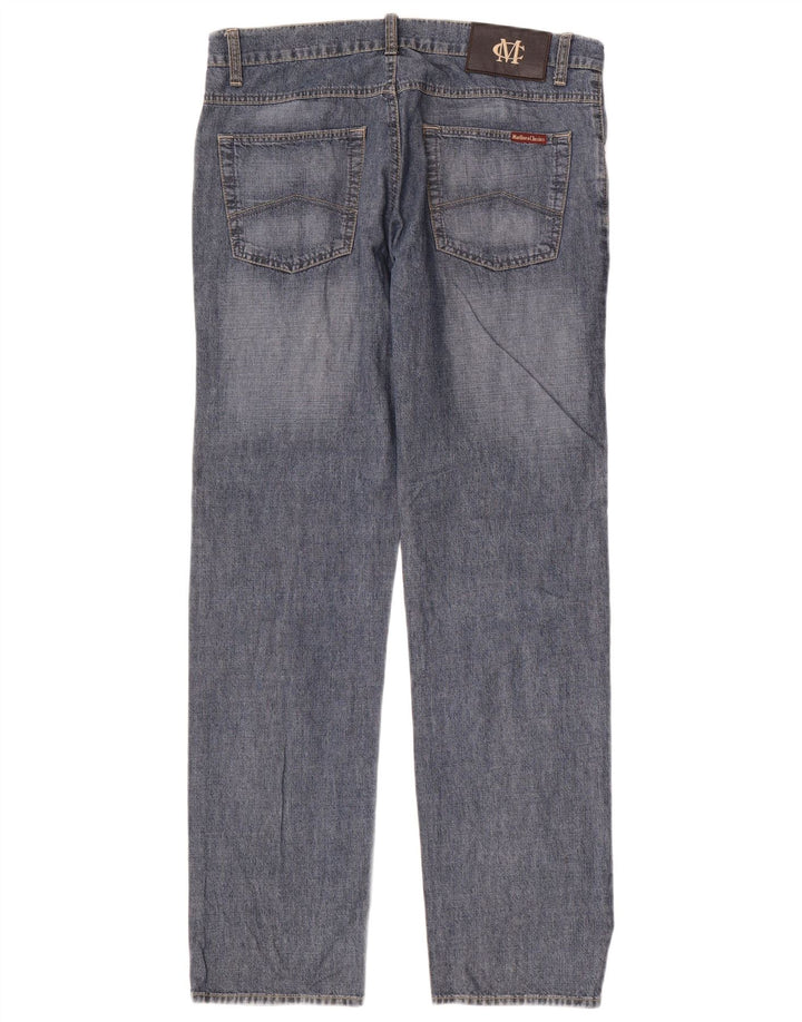 Marlboro Classics Mens Straight Jeans W33 L32 Plavi pamuk