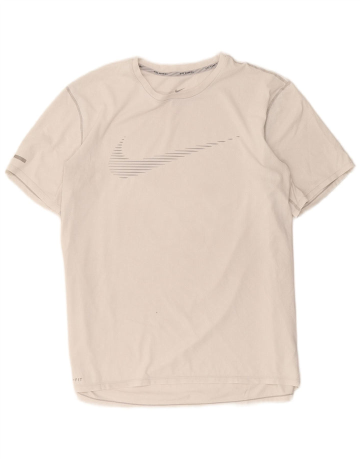Nike Dri Fit majica kratkih rukava XL bijeli poliester