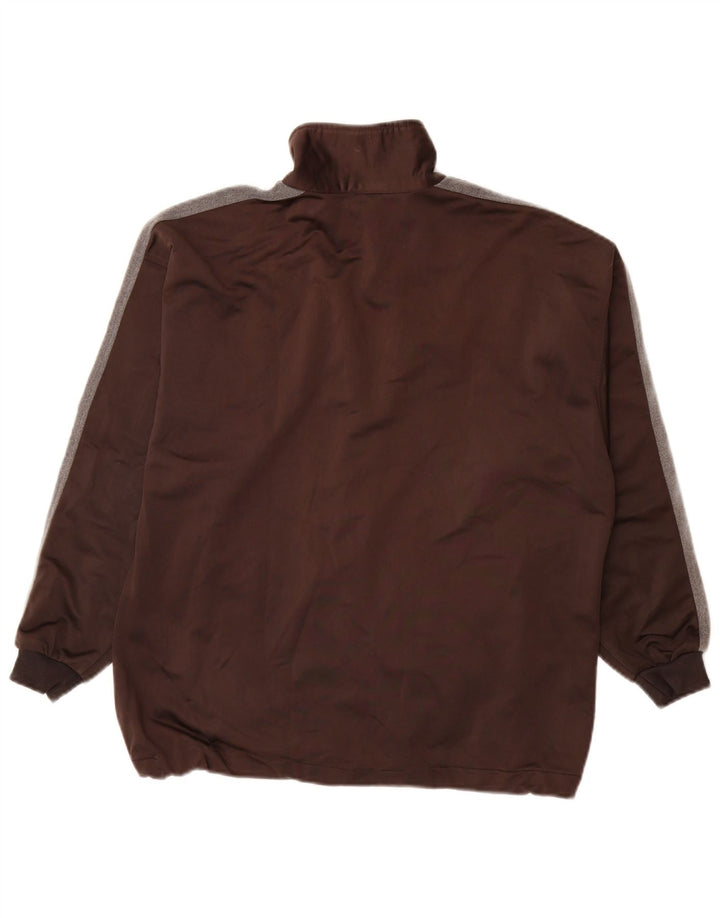 ASICS muška grafička gornja jakna trenirke srednje smeđe poliesterske boje