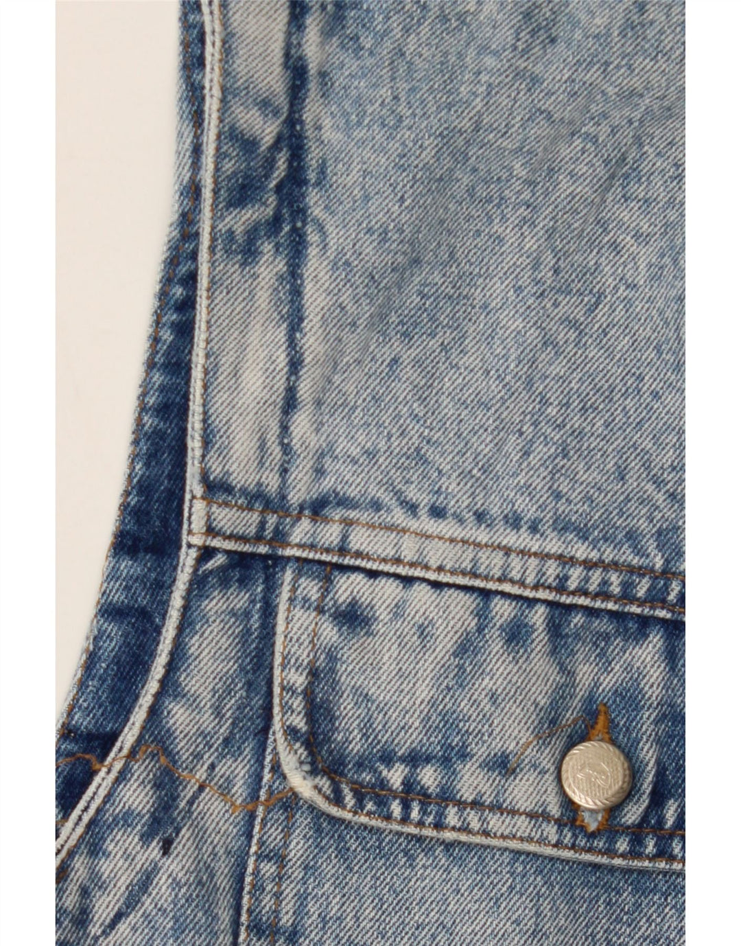 POP 84 Mens Denim Gilet UK 38 Medium Blue