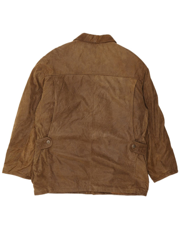 Essebi muška kožna jakna IT 54 2XL smeđa koža