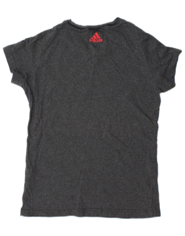 Adidas ženska majica kratkih rukava s grafičkim motivima UK 8/10 Mali sivi pamuk