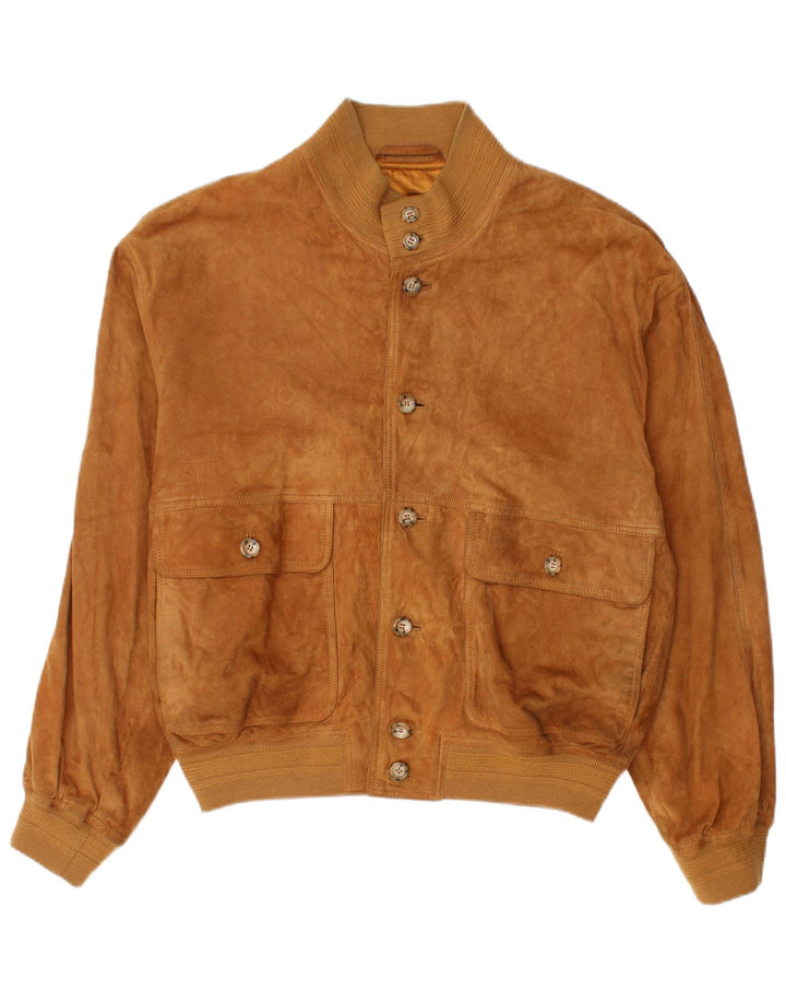 Vintage muška bomber jakna od brušene kože UK 40 velika smeđa