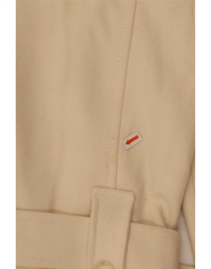 Benetton ženski kaput s dvorednim kopčanjem IT 40 Small Beige Wool