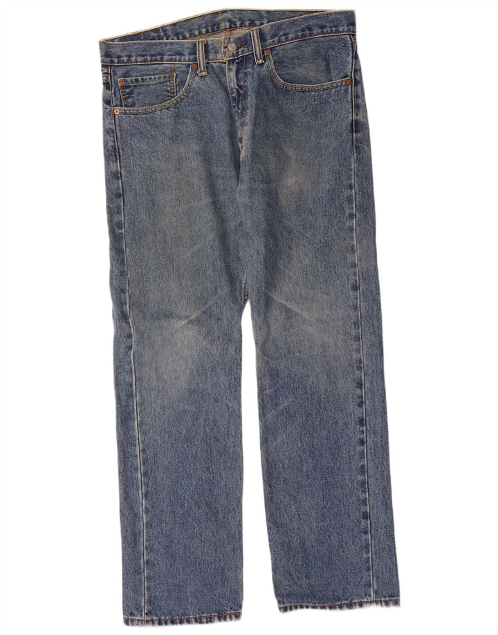 Levi's muške 505 ravne traperice W34 L30 plavi pamuk
