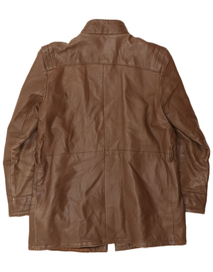 Vintage ženski kožni kaput IT 46 Large Brown Leather