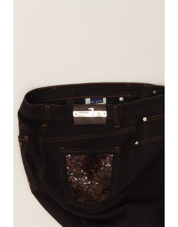 TRUSSARDI Womens Slim Jeans W32 L26  Brown Cotton Vintage Trussardi and Second-Hand Trussardi from Messina Hembry 