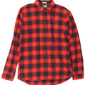 Tommy Hilfiger muška kockasta flanelska košulja standardnog kroja srednje crvene kare