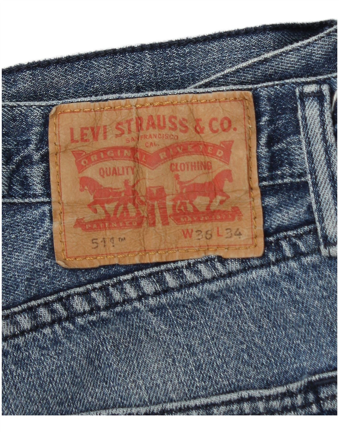 Levi's muške 511 uske traperice W36 L34 plavi pamuk