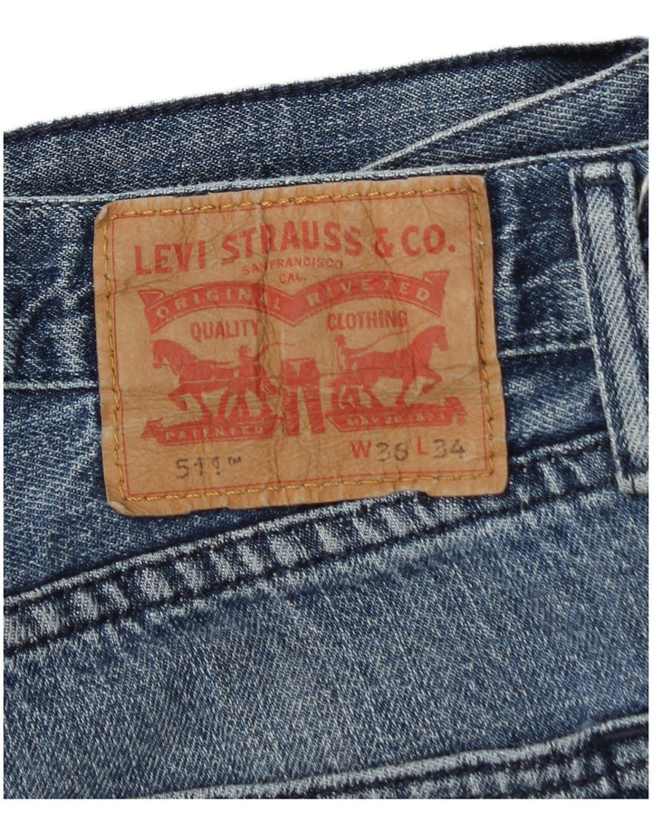 Levi's muške 511 uske traperice W36 L34 plavi pamuk