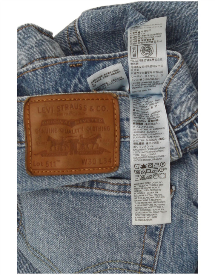 Levi's muške 511 uske traperice W30 L34 plavi pamuk