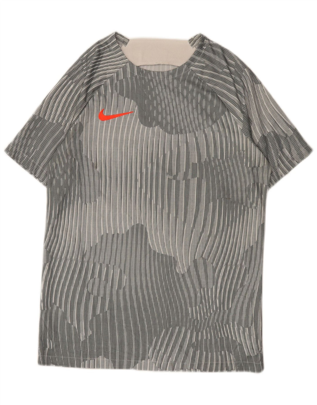 Nike muška majica kratkih rukava srednje sivi prugasti poliester