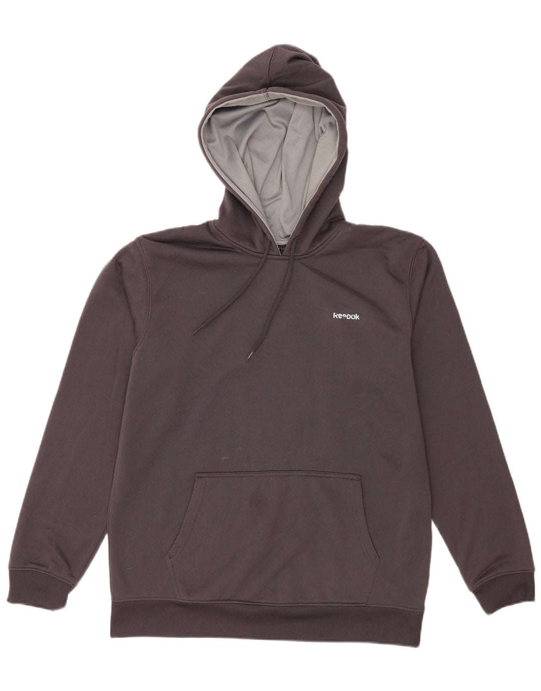 Reebok muška majica s kapuljačom srednje sivi poliester