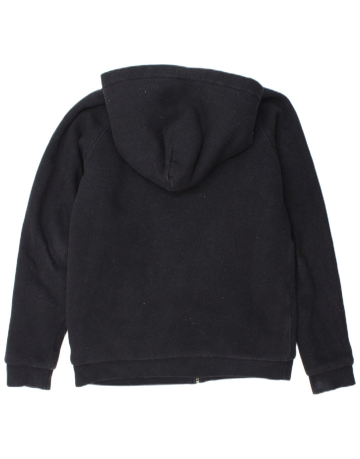 JACK WILLS Ženska pulover s kapuljačom Sherpa Graphic Zip UK 10 Mala crna