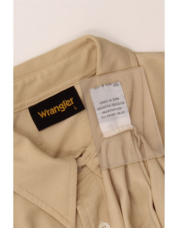 Wrangler muška majica kratkih rukava velika bež poliester