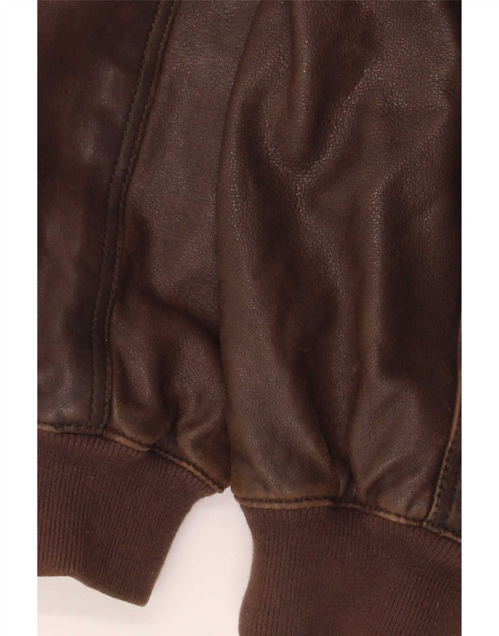 Vintage muška kožna jakna UK 40 Large Brown