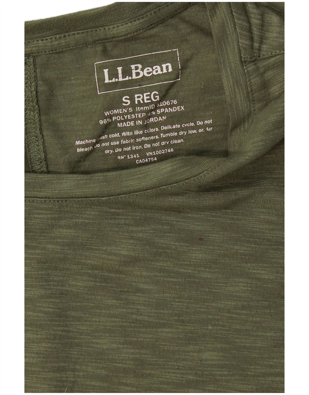 L.L.BEAN ženska majica kratkih rukava UK 10 mali kaki pjegavi poliester
