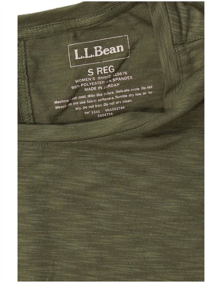 L.L.BEAN ženska majica kratkih rukava UK 10 mali kaki pjegavi poliester