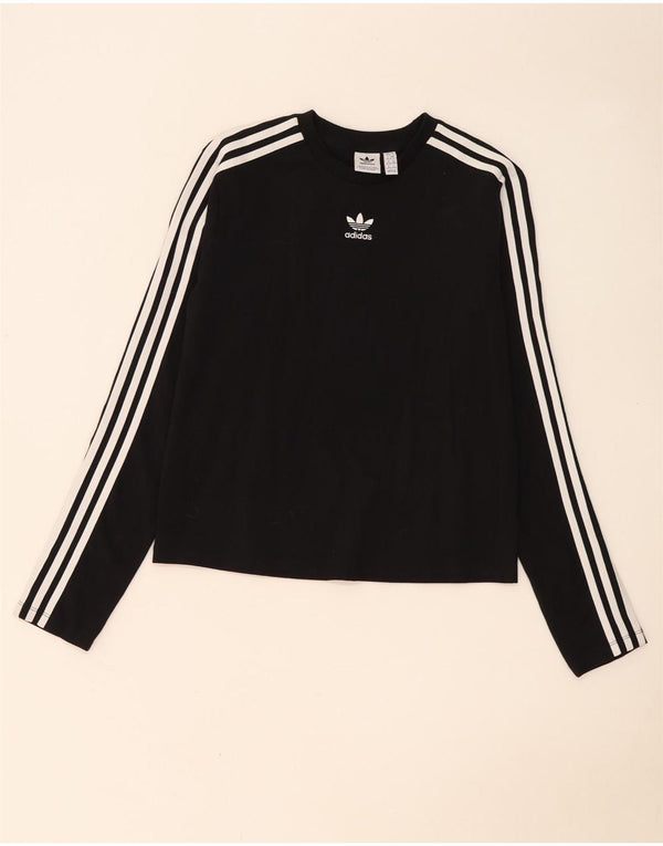 Adidas ženska majica dugih rukava UK 20/22 XL crni pamuk