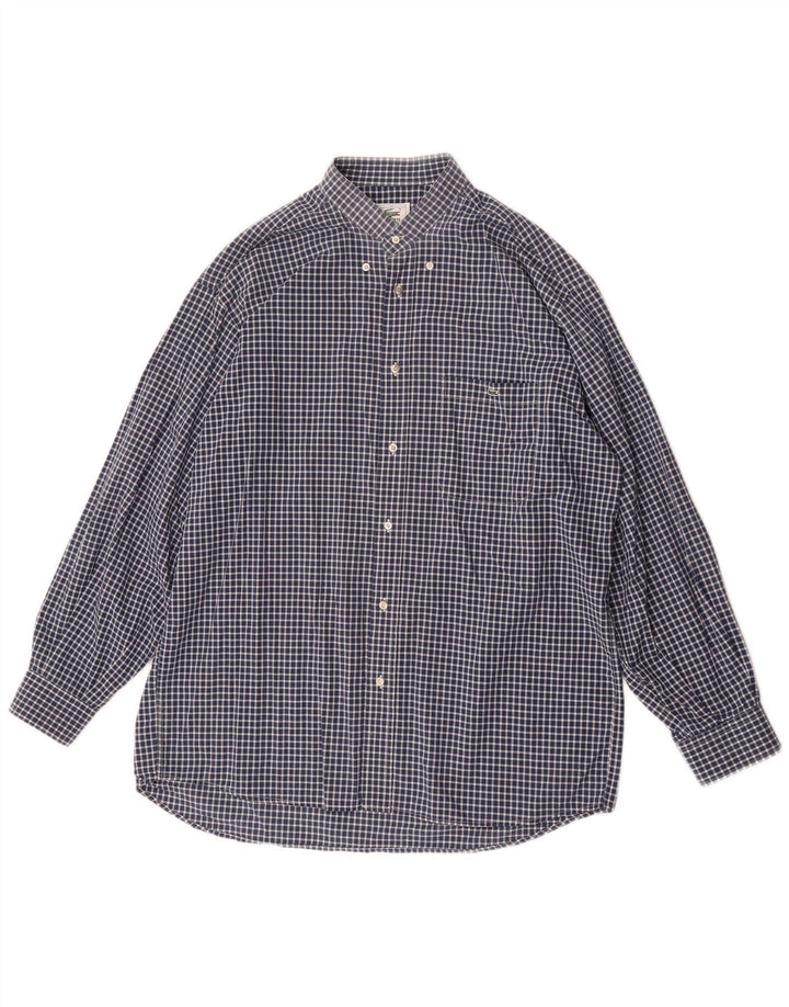 Lacoste muška košulja veličine 41 velika tamnoplava gingham