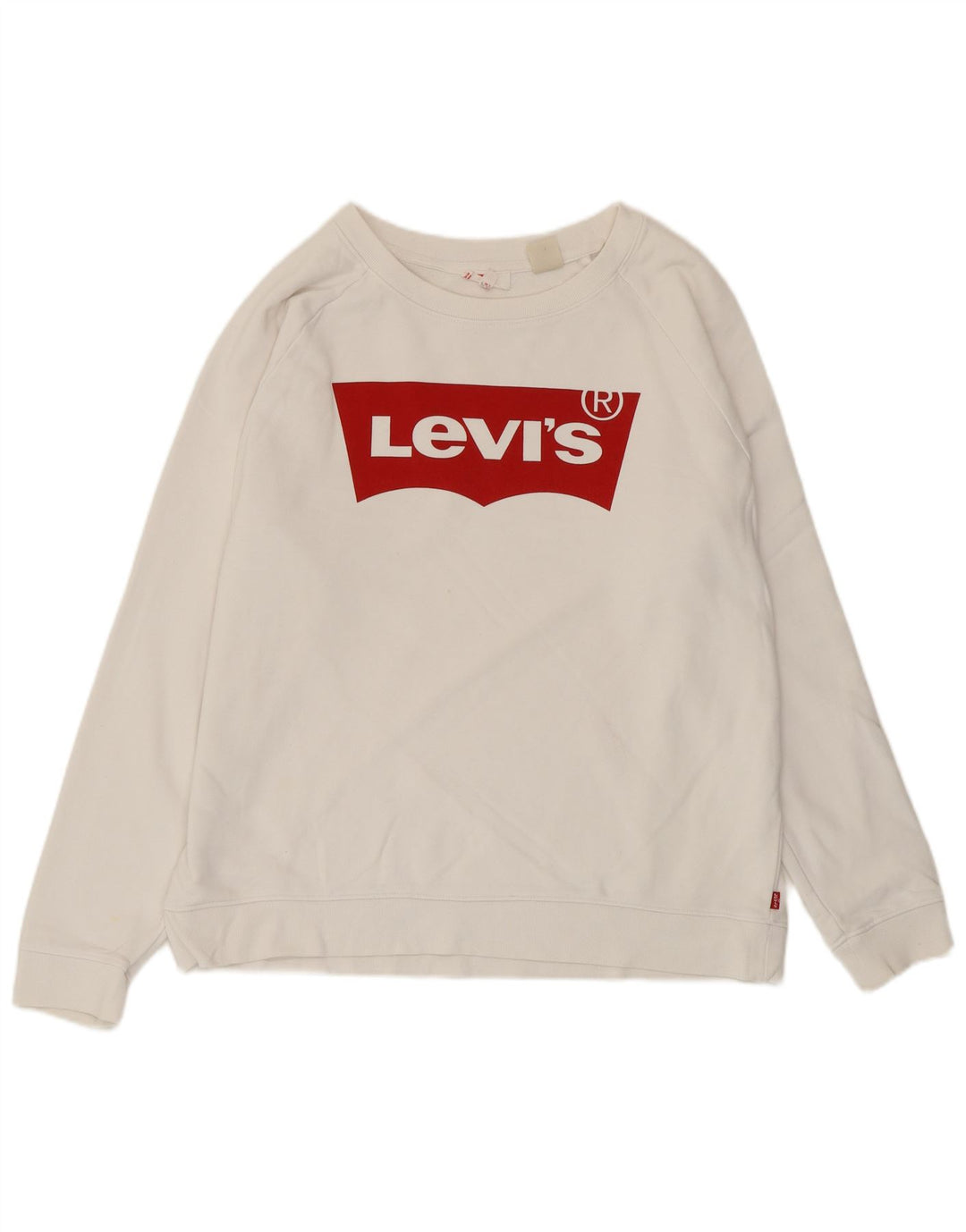 Levi's ženski džemper s grafičkim motivima UK 14 srednje bijele boje