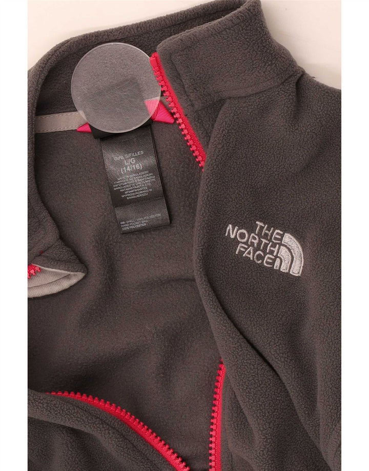 The North Face jakna od flisa za djevojčice 12-13 godina velika siva poliester