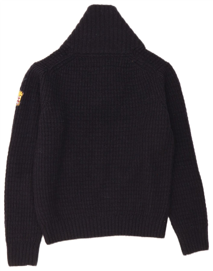 MARINA MILITARE Ženski džemper sa šal izrezom UK 10 Mali tamnoplavi