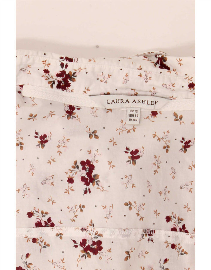 Laura Ashley Ženska košulja UK 12 Srednje bijela cvjetna