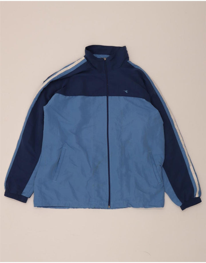 DIADORA Mens Full Tracksuit XL  Blue Colourblock Polyester Vintage Diadora and Second-Hand Diadora from Messina Hembry 