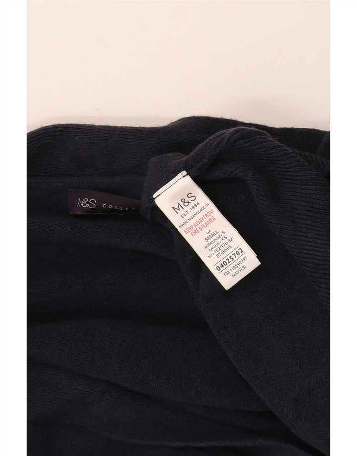 Marks & Spencer ženski otvoreni kardigan pulover mali tamnoplavi akril