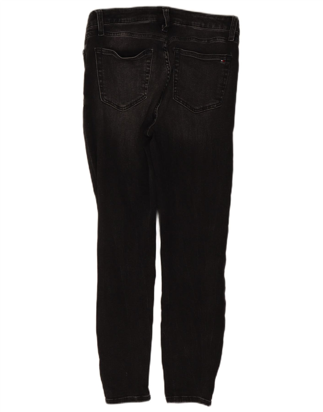 TOMMY HILFIGER Ženske uske traperice visokog struka US 8 srednje W30 L26 crne