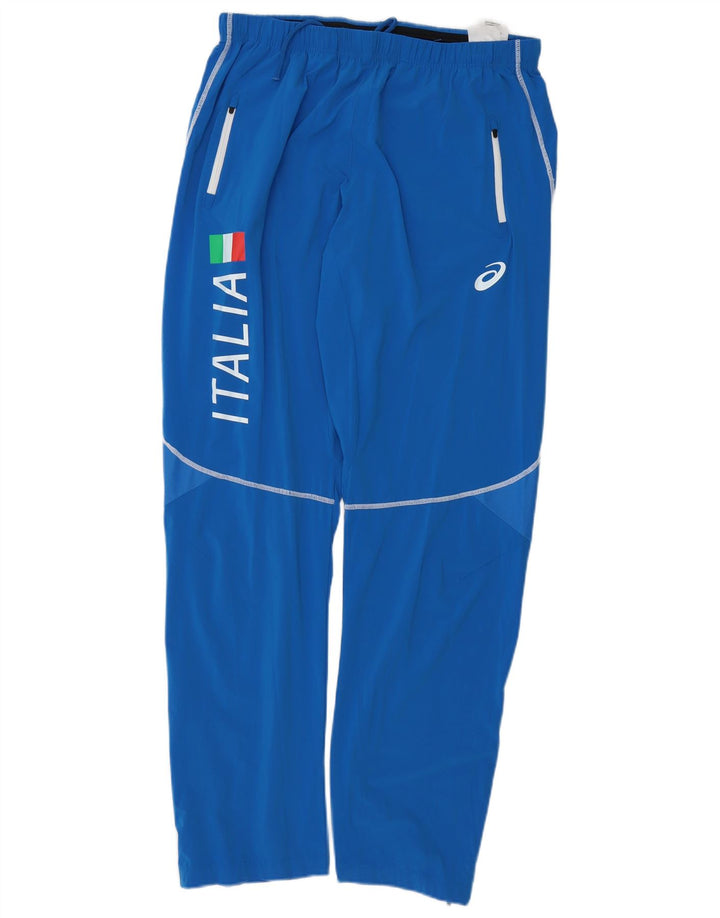 Asics Mens Italia Graphic Trenirke Hlače XL plavi poliester