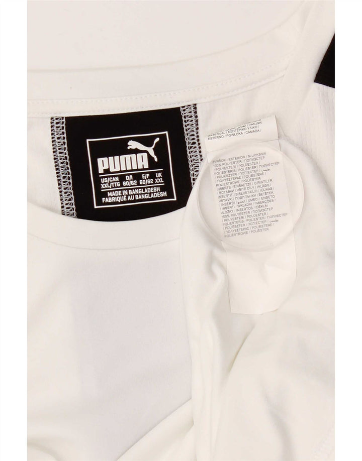 PUMA Muška majica kratkih rukava 2XL bijeli poliester u boji