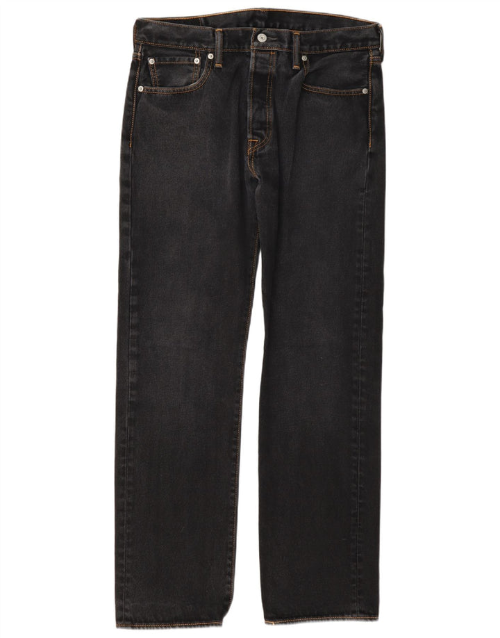 Levi's muške 501 ravne traperice 34 L34 sivi pamuk