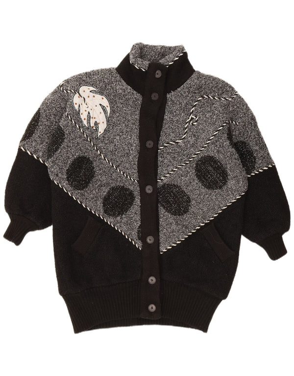 VINTAGE ženski kardigan pulover UK 22 3XL crne boje