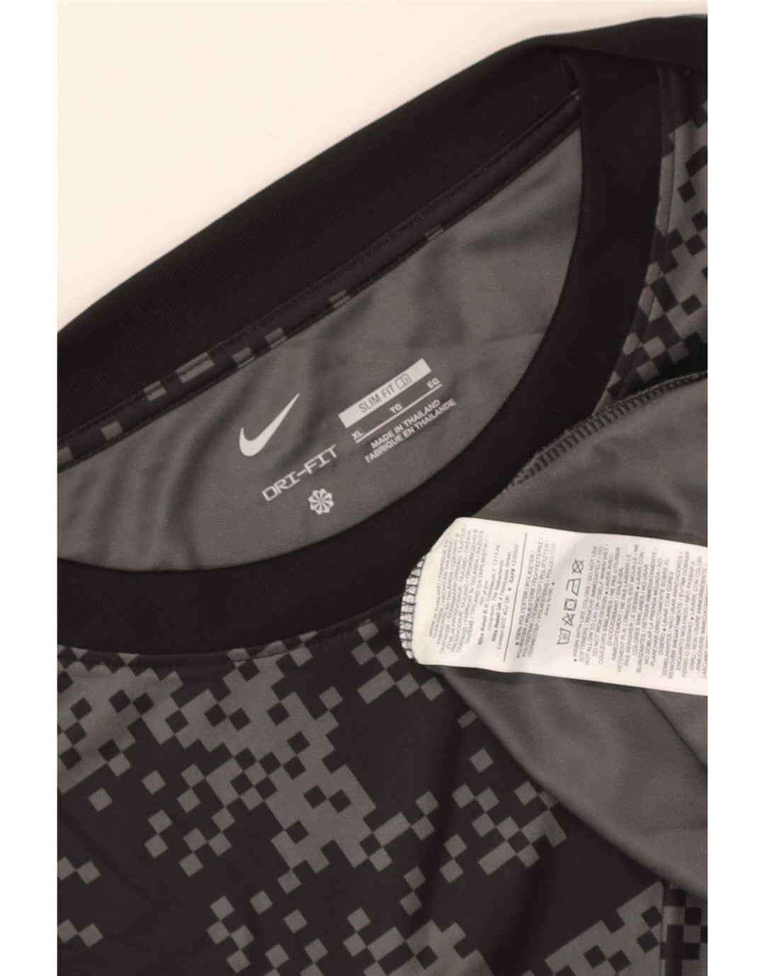 Nike muška majica Dri Fit Slim XL crni geometrijski poliester