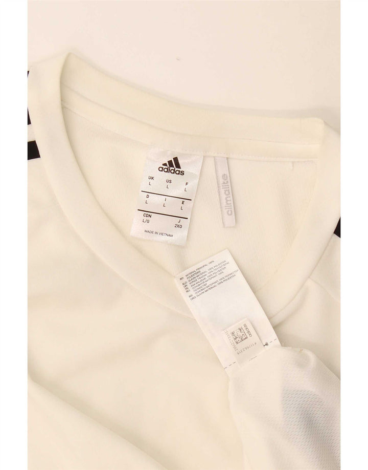 Adidas muška majica Climalite, veliki bijeli poliester