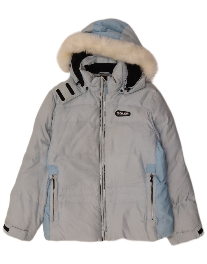 Colmar ženska skijaška jakna s kapuljačom EU 42 Large Blue Colourblock