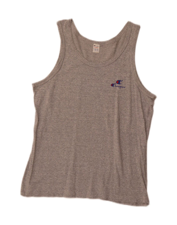 CHAMPION Ženski prsluk Top UK 18 XL Sivi Flecked Cotton Sports