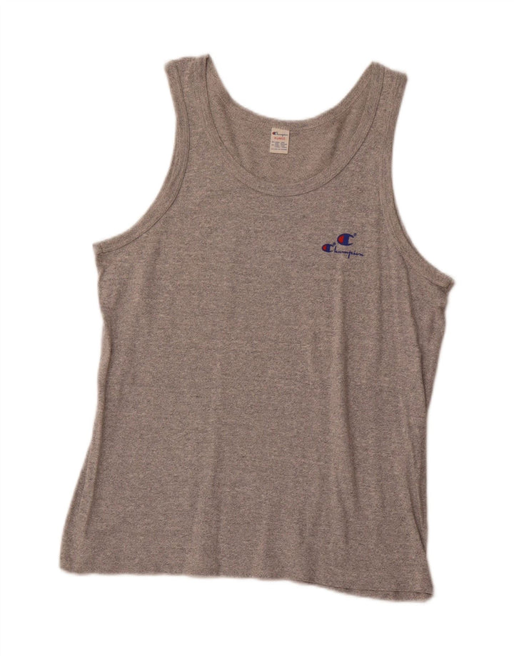 CHAMPION Ženski prsluk Top UK 18 XL Sivi Flecked Cotton Sports