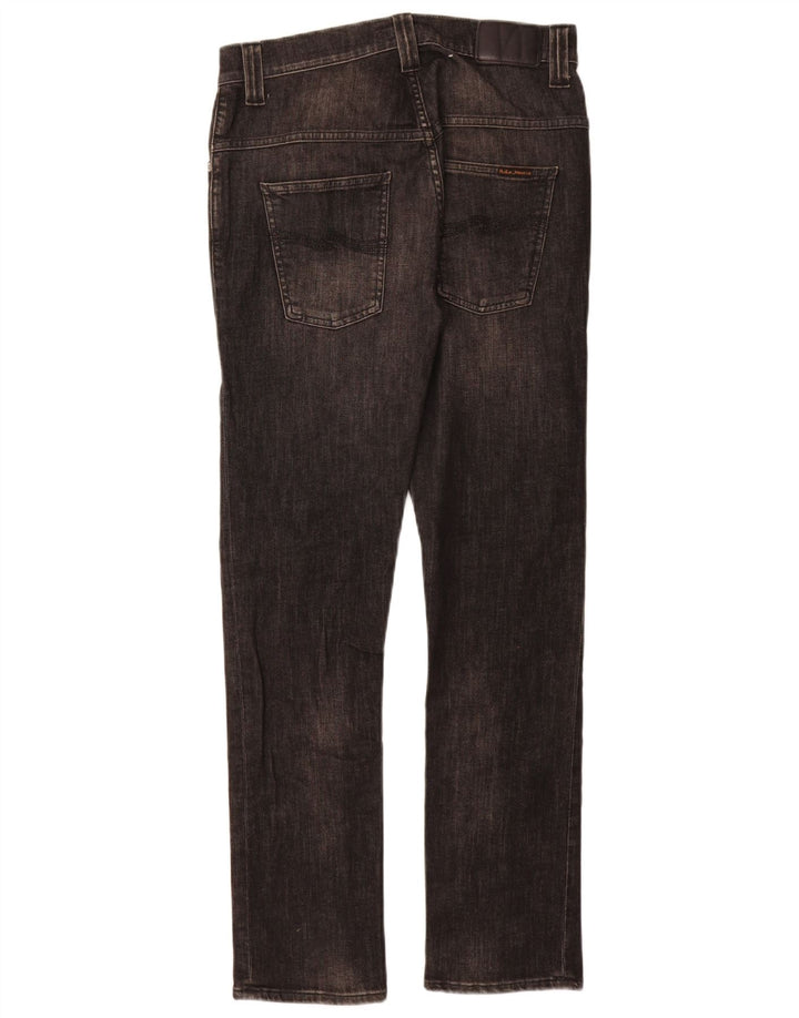 NUDIE Ženske uske traperice W30 L30 Sivi pamuk