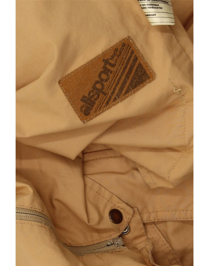 VINTAGE Mens Rain Jacket UK 38 Medium Beige Cotton