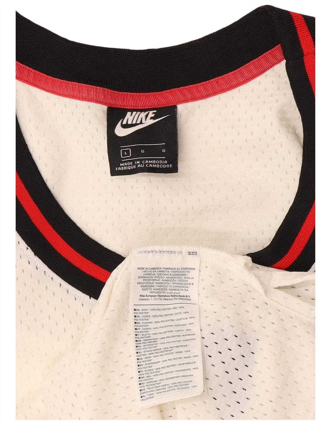 Nike muški gornji dio prsluka s grafikama, veliki bijeli poliester