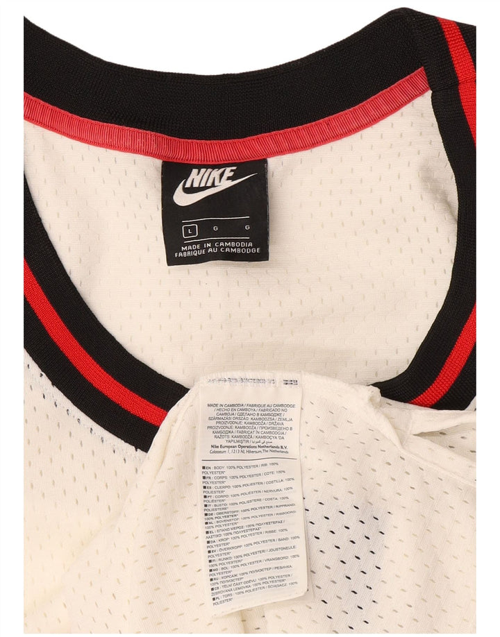 Nike muški gornji dio prsluka s grafikama, veliki bijeli poliester