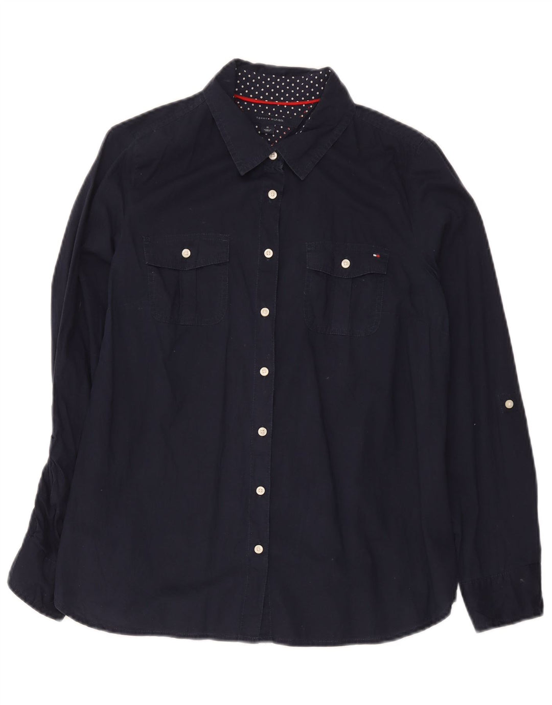 Tommy Hilfiger Ženska košulja UK 14 srednje tamnoplava