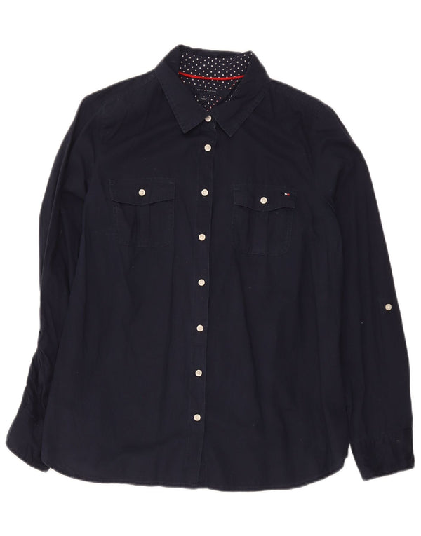 Tommy Hilfiger Ženska košulja UK 14 srednje tamnoplava