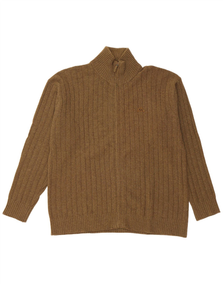 Kappa muški kardigan džemper 2XL kaki vuna