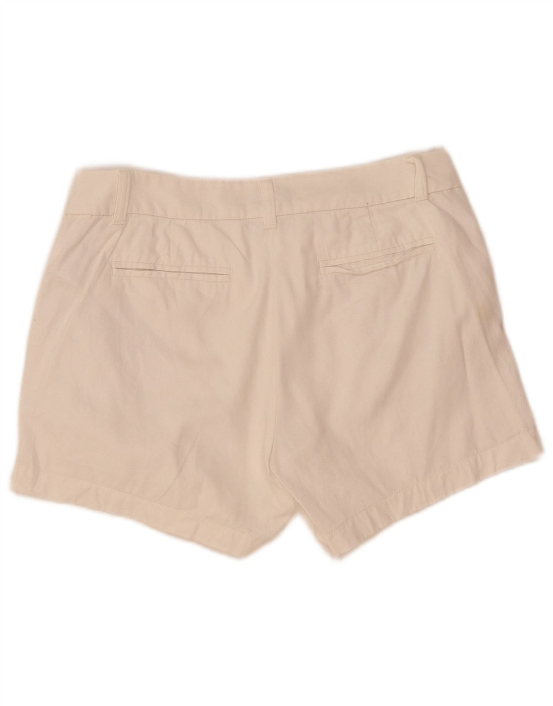 J. CREW Womens Chino Shorts US 6 Medium W32 Off White Cotton
