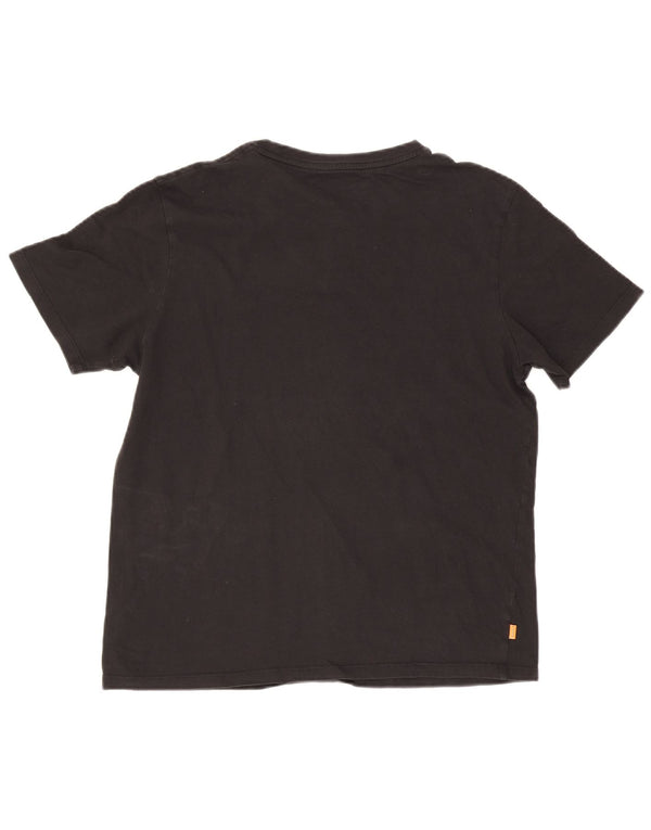 Timberland Womens Regular Fit T-Shirt Top XL Black Cotton